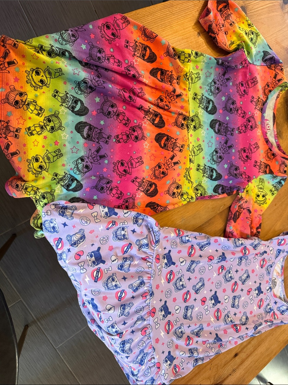 L.O.L. Surprise! Multicolor Rainbow Gradient Doll Print Top